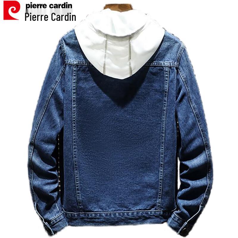Мужская джинсовая куртка Pierre Cardin свободного кроя синего цвета