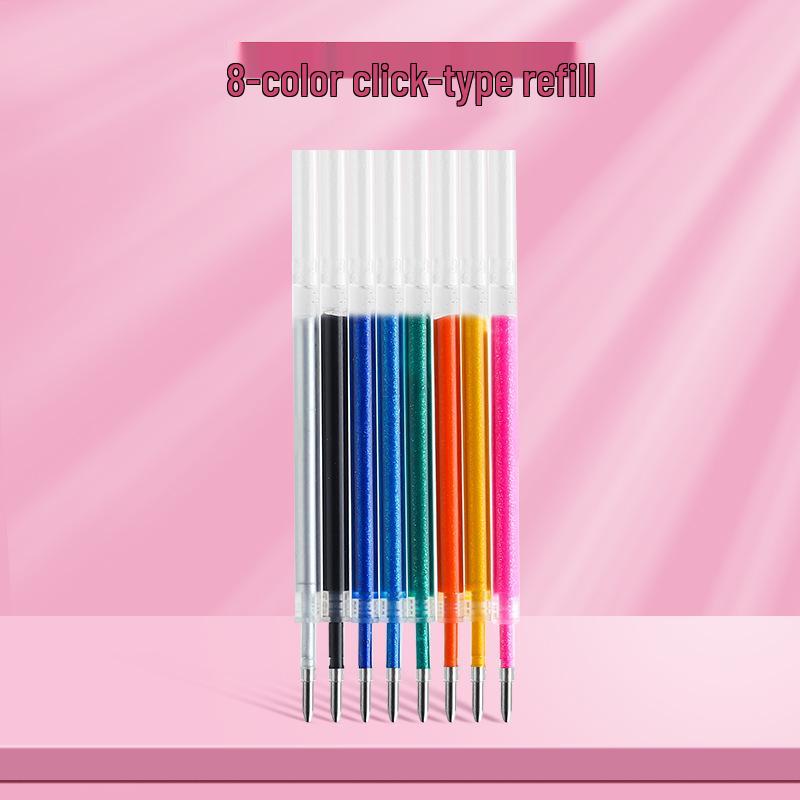 Luminous Glitter Gel Pen - Color-Changing Crystal Sand Effect for Journaling & Drawing.