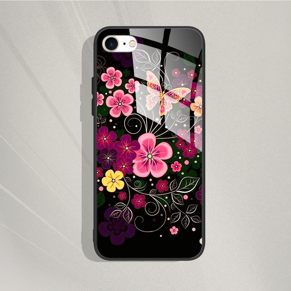 Phone Case For iPhone 7 8 SE 2020 Tempered Glass Case For iPhone7 8 SE2020 se 2020 se2020 A1778 A1660 A1779 Protective Cover Bag