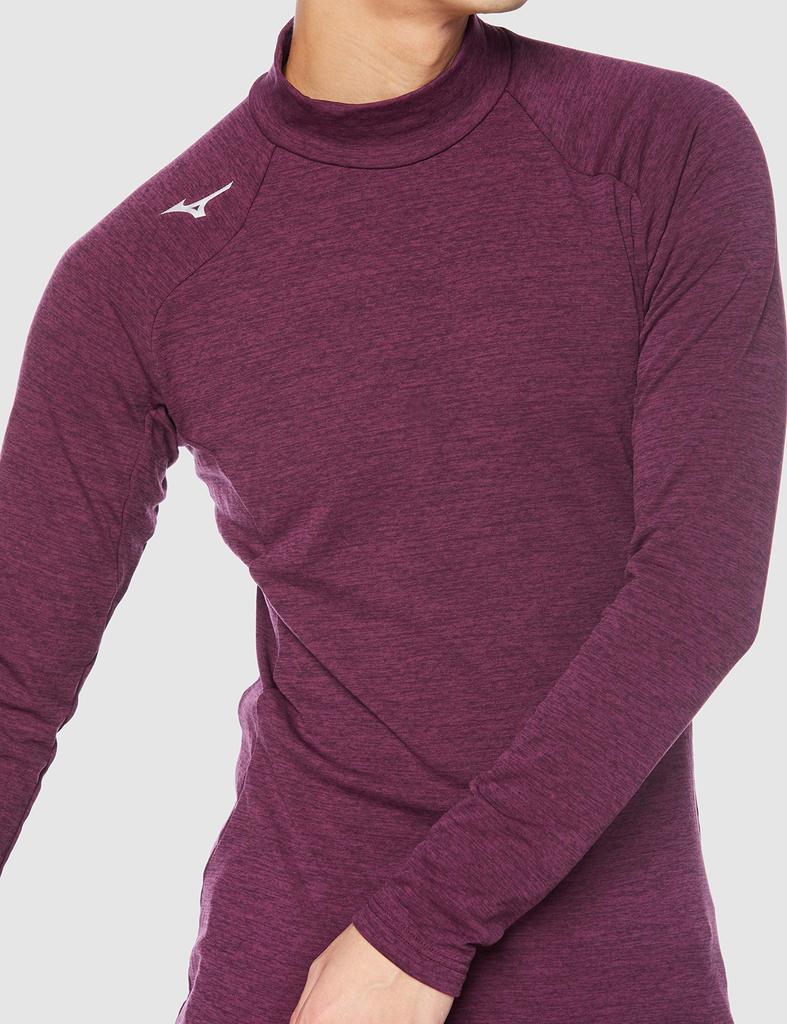 Mizuno Тренировочная флисовая кофта стрейч сливового цвета, размер 2XL, мужская, 32MA0542, Mok,