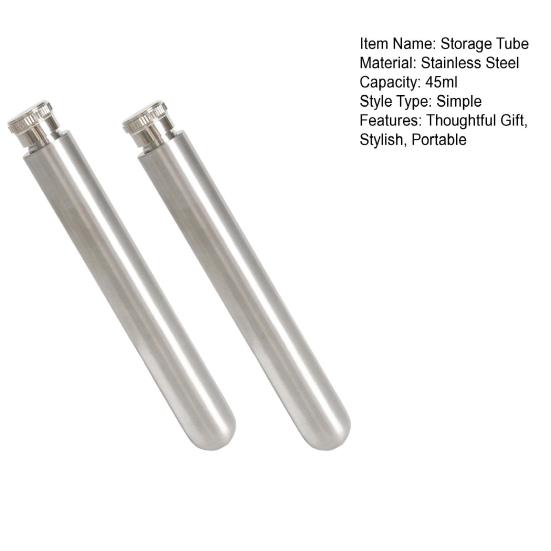 Airtight Metal Wine Containers 1.5oz Stainless Steel Hip Flask Wine Tube
