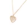 Altesse [L0355] - Gold Plated 'Love' Necklace
