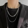 Hip Hop Chain Necklace Punk Choker Goth Necklace Jewelry Gifts Multi-layer Vintage Clavicle Necklace Pendant