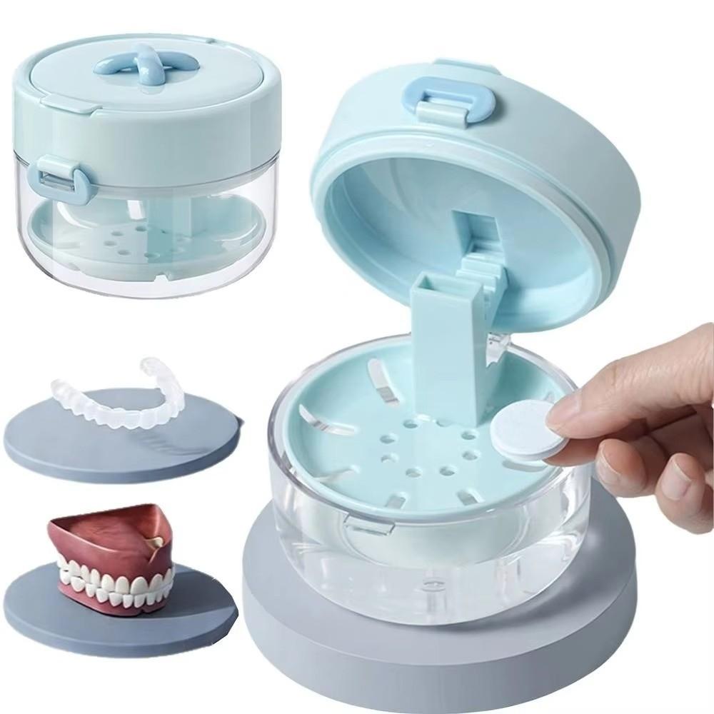 Drainable Braces Storage Box Double Layer Dental Retainer Organizer New Denture Case