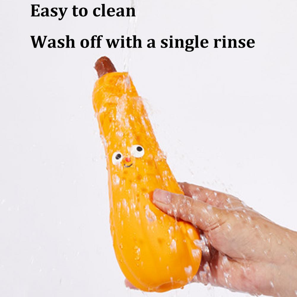 Funny Carrot Bitter Melon Pet Toys Realistic Fruit Vegetable Dog Chew Toy Squeaky Latex Teething Toy for Puppies for Small