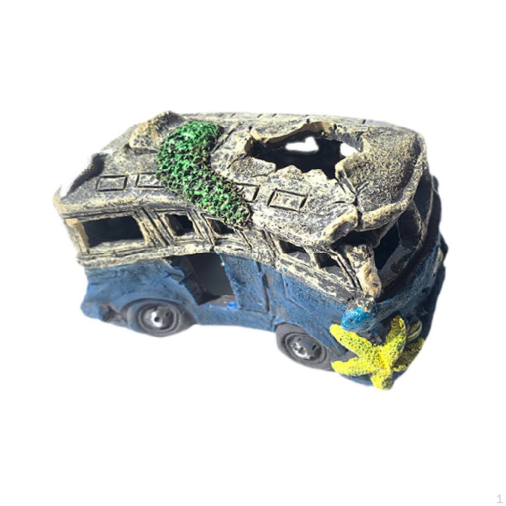 Декорация аквариума с использованием авторазрушений для водной среды обитания