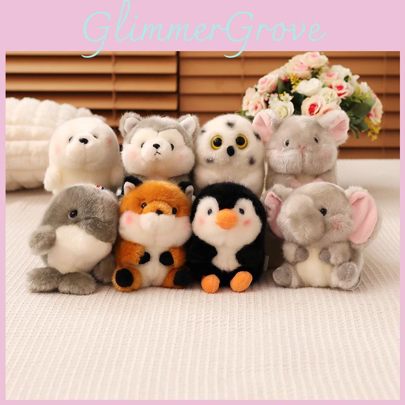 Очаровательный плюшевый брелок для ключей в виде животного, мягкая игрушка в подарок на день рождения с милым дизайном хаски