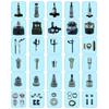 4pcs/lot Pencil Injector 33408,Pencil Nozzle,954F9E527DC/954F9K546DC,for Ford Transit, 2,5 TDI, 100k,For Engine Injection System