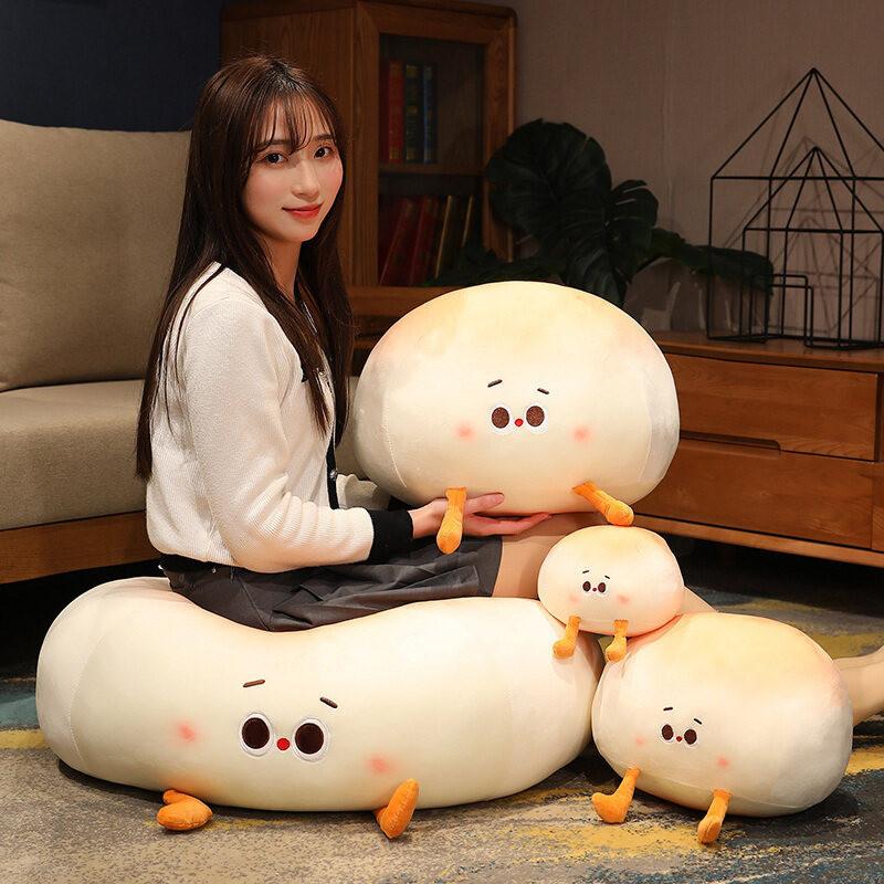 Bun Steamed Plush Toy Soft Stuffed Doll Sofa Backrest Cute Pillow Holiday Gift