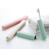 Portable Bathroom Accessories Tubular Toothbrush Holder Plastic Practical Toothbrush Storage Boxs Hygiene Cleaning Organizer
