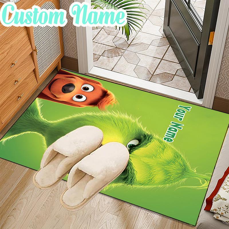 Custom Name Christmas Comfort Rug Office Rug Chair Mat Non Slip Carpet Rugs for Bedrooms Dining Room Living Room Home Decor gifts
