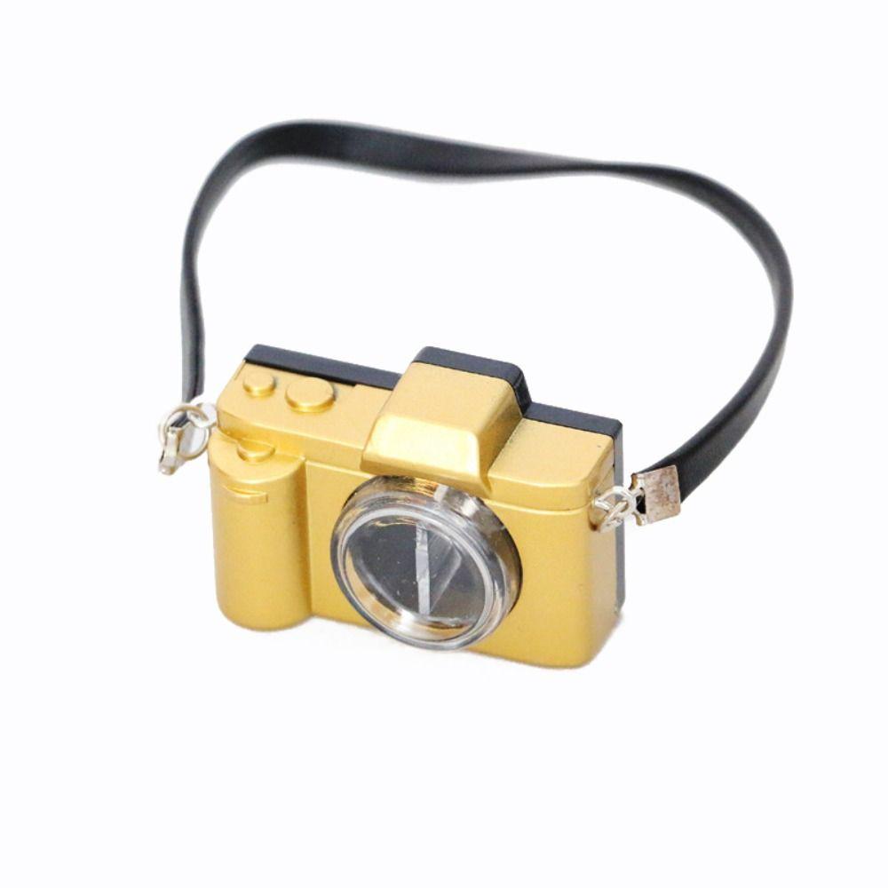 Plastic Dolls Camera 1/6 1/12 Scale Miniature Camera Gift Dollhouse Camera