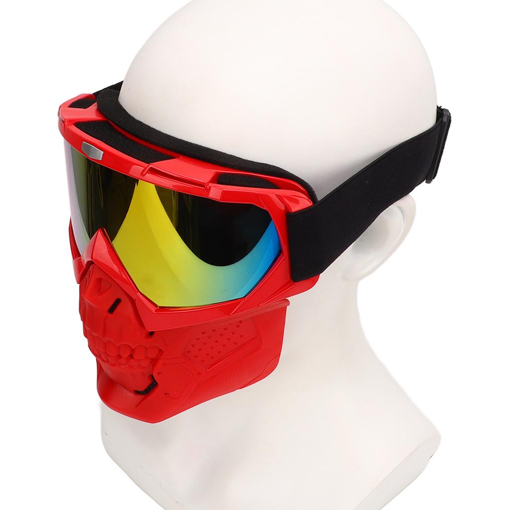 Мотоциклетный череп защитный шлем для лица внедорожный велоспорт ветрозащитный шлем очки с лицом