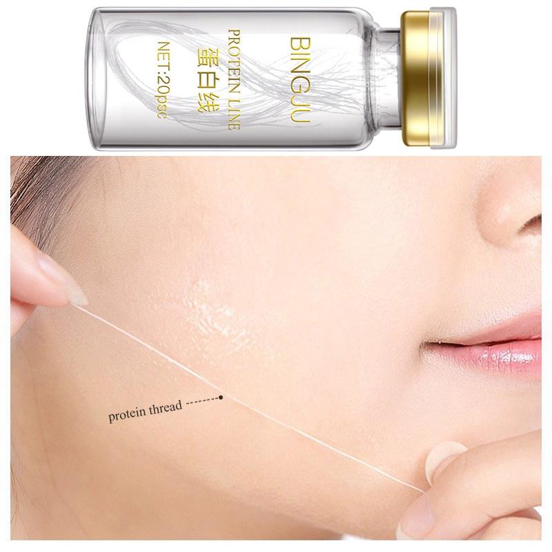 Protein Line и Gold Foil Liquid Set Сыворотка для лица Активный растворимый коллаген Шелковая нить
