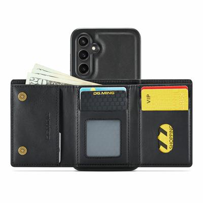 DG.MING Серия M6 Для Samsung Galaxy S24+ Чехол Магнитный Кошелек PU+PC+TPU Чехол для Телефона