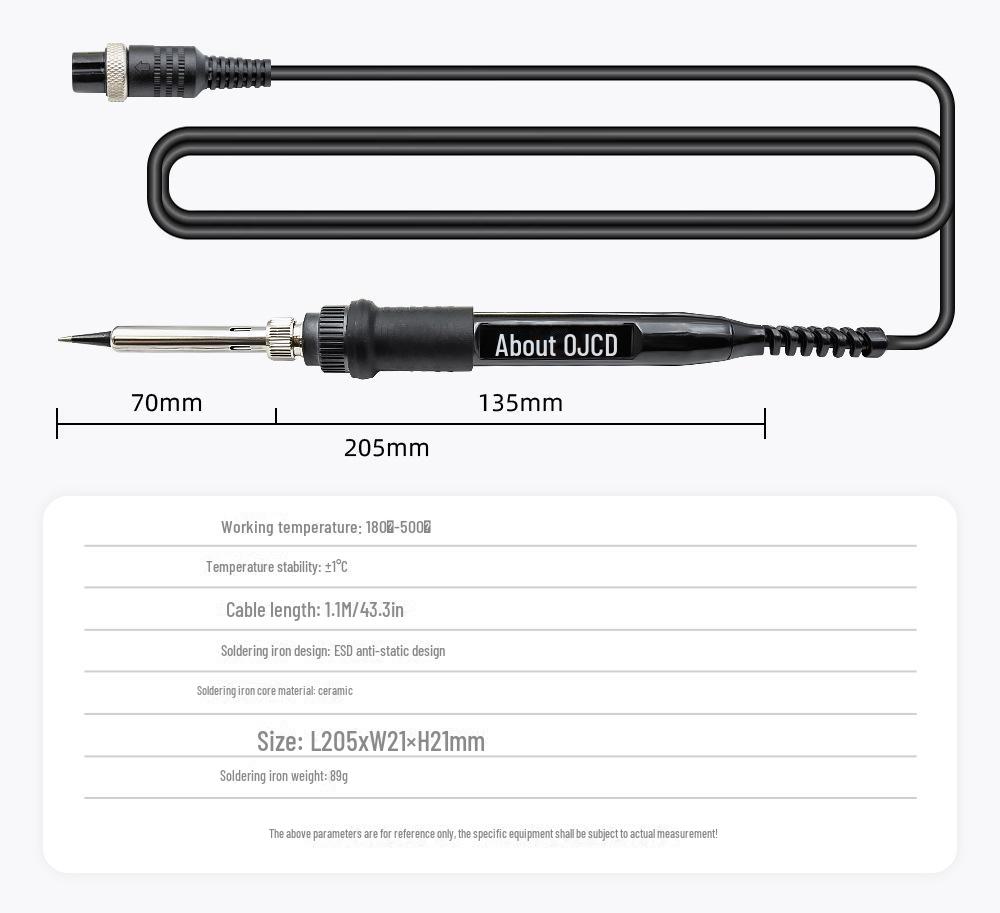 JCD 8898 Двухэкранная высокомощная станция для термофена и паяльника, настенное исполнение с постоянным контролем температуры.