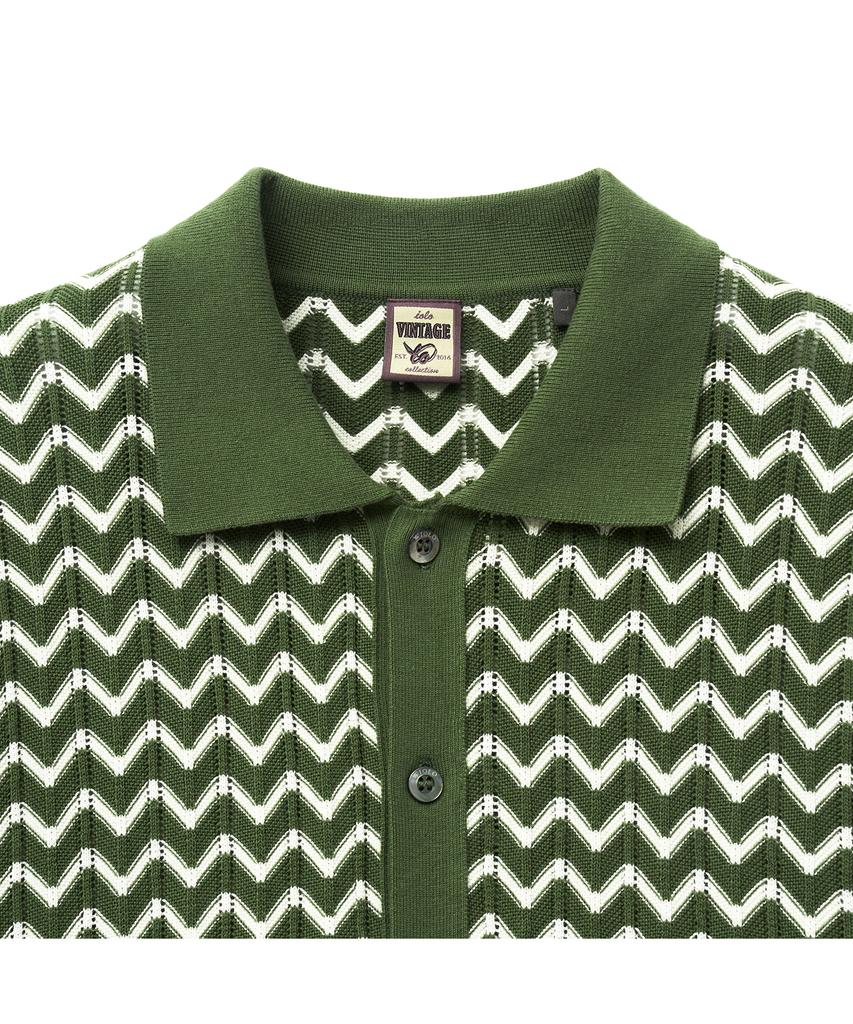 IOLO Bias Half Knit Shirt_Khaki