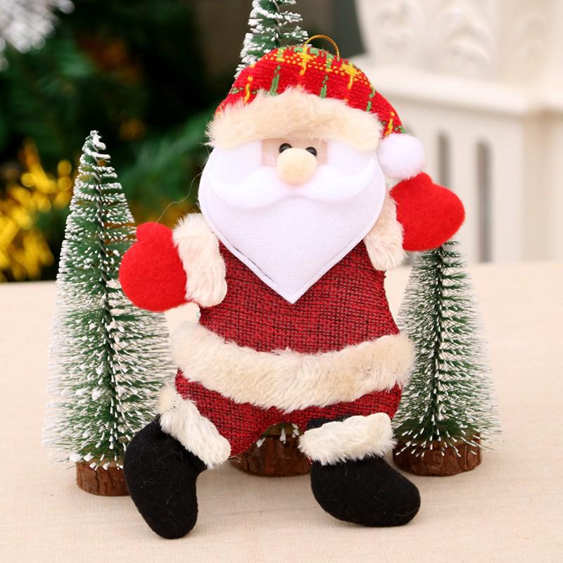Cross-Border Small Santa Christmas Ornaments - Tree Accessories and Cloth Art Gifts