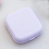 Macaron Color Eye Contact Lenses Cases Girl Black Purple Contacts Lens Container Case with Silicone Tweezers Mini Pocket Box