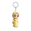 Cute Style 2D Flat Design Acrylic Keychain Acrylic Material Lightweight Hijab Girl Keychain Cartoon Key Pendant Backpack Hanging