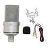 Studio Condenser Microphone 26mm Diaphragm Microphone with Shock Mount XLR Cable Windscreen for Recording Podcasting