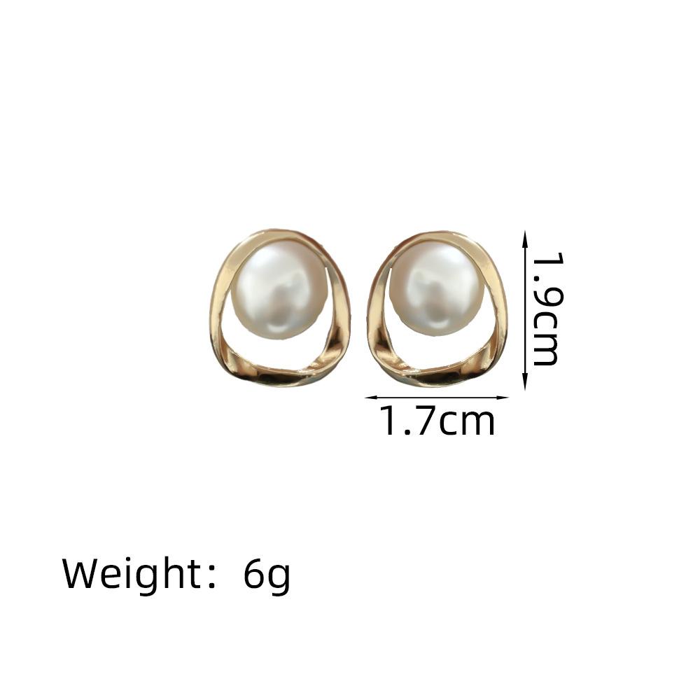 925 Pearl Earrings Women'S Simple Temperament Versatile Stud Earrings High Quality Advanced Sense 925 Niche Earrings