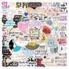 60 New SLP Language Graffiti Stickers Suitcase Notebook Water Cup Waterproof Stickers