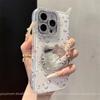 Зеркало для макияжа KT cat подходит для чехла Apple 16ProMax iPhone17 вспышка бриллиантовый объектив 15 противоударный защитный чехол