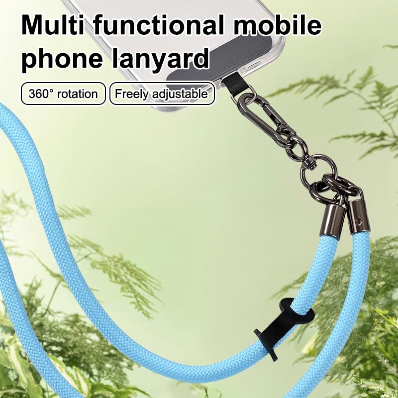 Универсальный шнурок для телефона, шнурок-ремешок против потери, съемный цветной шейный шнур, страховочная привязь для телефона, цепочка-брелок, веревка с картой