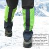 1 Pair Snow Boot Leg Gaiters Wear-Resistant Waterproof Adjustable Men Women Boot Gaiters Leg Guards for Camping Hiking