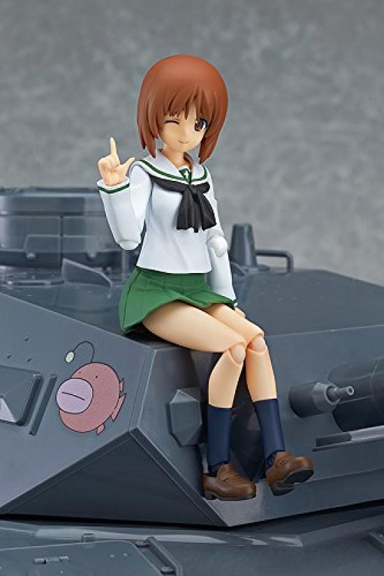 Figma Девушки и танки Михо Нисидзуми Школьная форма ABS ПВХ раскрашенная шарнирная фигурка Вер. Немасштабируемый и
