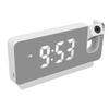 Projection Alarm Clock Time Date Temperature Display 180 Degree Wide Angle HD LED Screen