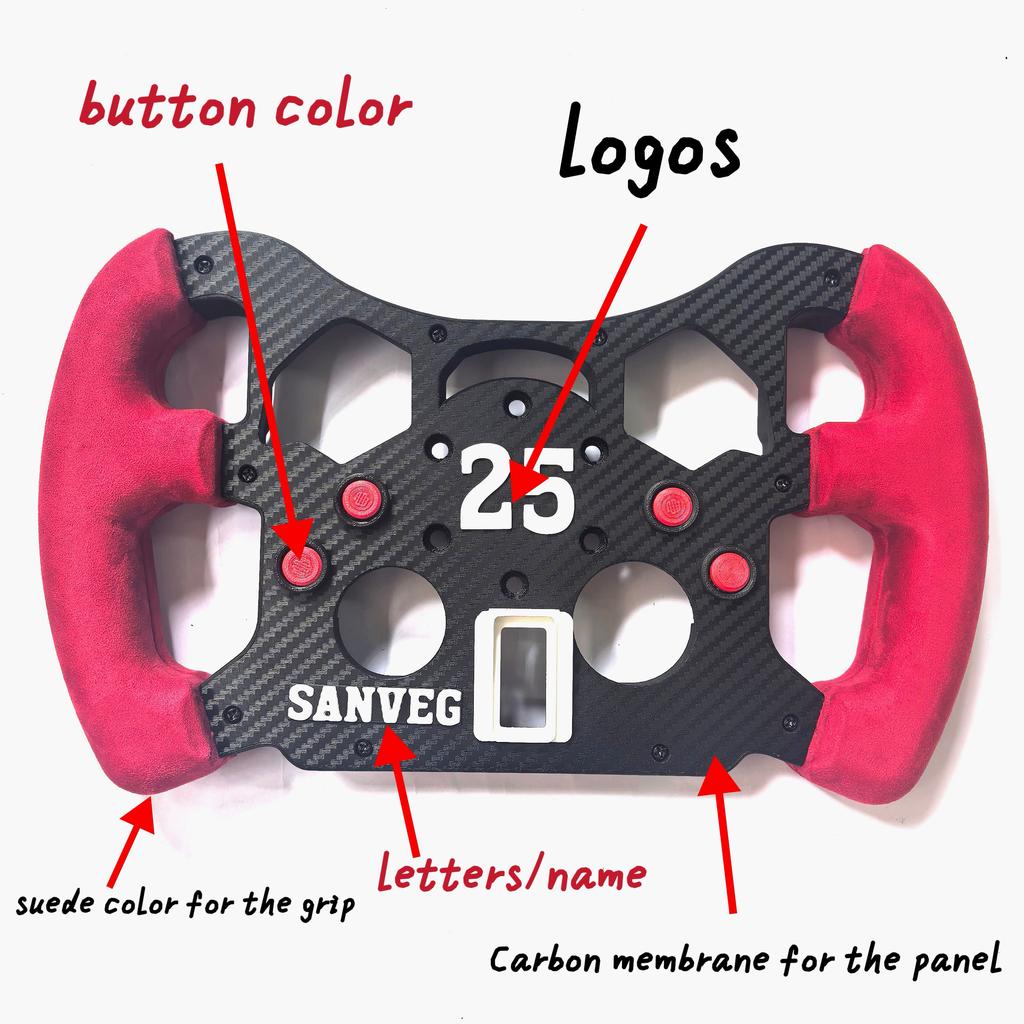 Thickened Custom Steering Wheel Mod for Logitech G29 G920 Racing Steering Wheel Sim kits Game Panel Replacement Adapter