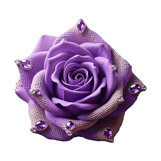 Цветочный Плюшевый Коврик для Пола 3D Реалистичный Стразы Крючком Роза Узор Нескользящий Напольный Коврик Быстросохнущий Впитывающий Коврик для Ванной Комнаты Кухни