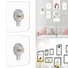10Pcs Plastic Adhesive Wall Hook Seamless Non Trace Stickers Wall Screws Hanging Nails  Cabinet
