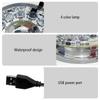 Mini LED Fish Tank Light Fishing light Aquarium Light USB 5V 220V Waterproof Underwater Lamp RGB Ocean Light Fountain Decoration