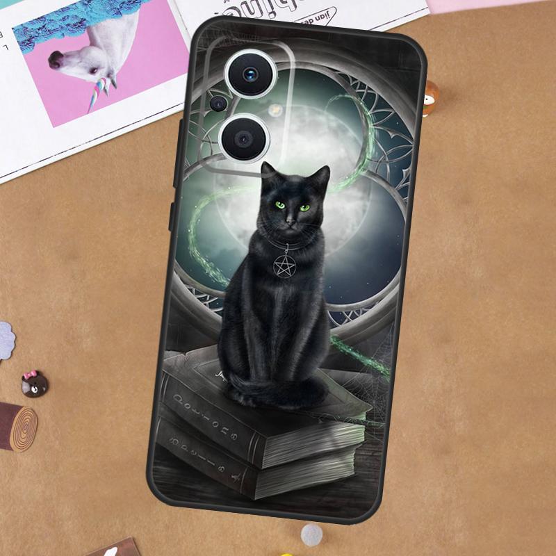 Кот-ведьма Для OPPO Reno 7 8 Lite 10 11 12 13 14 Pro 8T 11F 12F 13F 14F OPPO Find X8 X5 X6 X9 Pro Чехол
