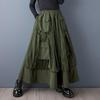 Сетка большого размера Высокая талия винтажная весна лето осень повседневная свободная длинная для женщин юбки женская юбка