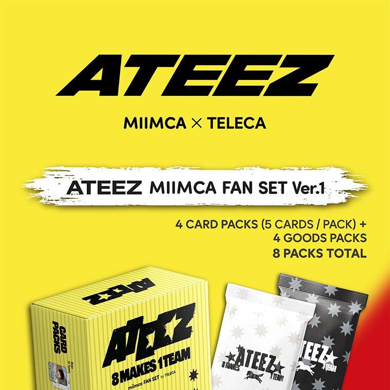 ATEEZ Miimca Коллекционный набор карточек для фанатов Вер.1 и Вер.2