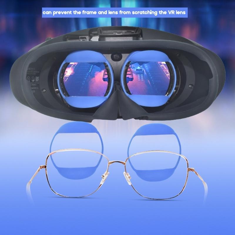 Scratchproof VR Glasses Cover Caps Silicone Protective Cover for PS VR2 Headset Glasses Lens Caps Protective Sleeve