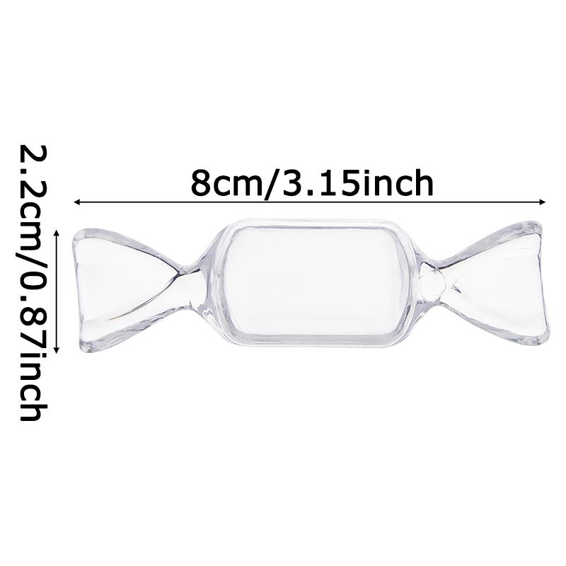 WTEMPO Прозрачные Креативные Маленькие Подарочные Упаковочные Коробки с Крышками Прочные Мини Пластиковые Коробки в Форме Маленьких Конфет Праздничный Декор Прозрачные Коробки