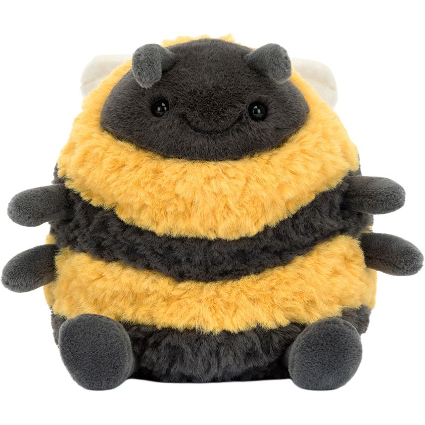 Jellycat Insect Inspired Collection Albium Bee Dolls Plush Doll 12.7cm Height In Sitting Posture