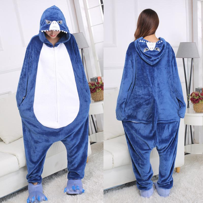 Мужская и женская домашняя одежда осень-зима с капюшоном, комбинезон с изображением животных из мультфильмов, фланелевая домашняя одежда на молнии спереди