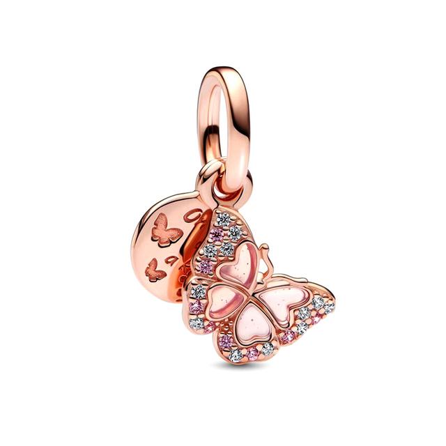 New 925 Sterling Silver Hummingbird Swallow Leaf Spring Charms For Temperament Bracelet &Necklace Valentines