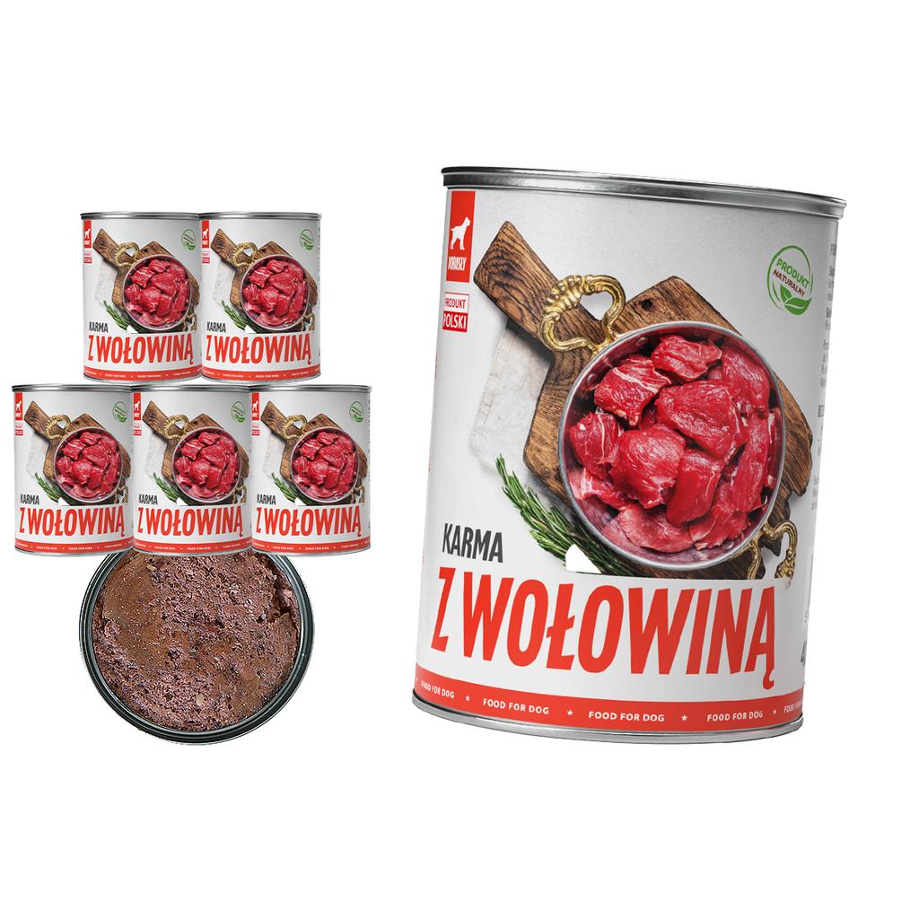 TufTuf wet dog food Beef can 6x400g Luncheon meat