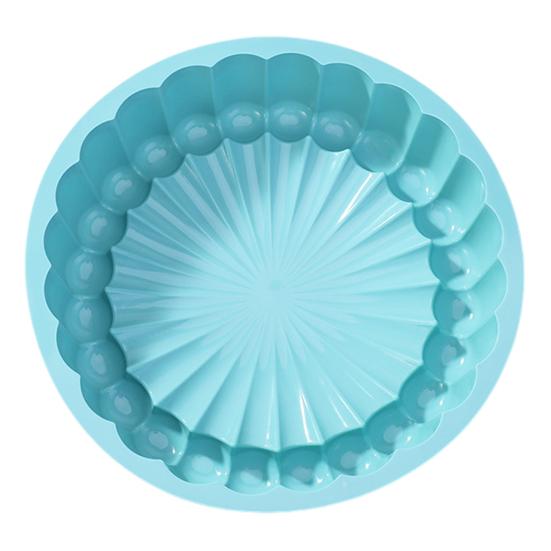 Silicone Baking Mold Sunflower Round Shape Easy Release Clean Baking Mold Heat-Resistant Cake Dessert Tool