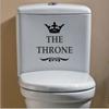 Знаки WC Наклейки на дверь туалета 3D Декоративная картина для ванной Комнаты Корона Наклейка на унитаз Декор туалета
