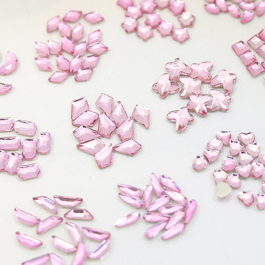 Heart Nail Charms Butterfly Crystal Gems Flat Bottom Nail Gems Nail Art Charms Nail Crystal Rhinestones Nail Art Decor