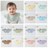 Comfortable Baby Feeding Bib Double-sided Wearing Cotton Saliva Towel New Drool Burp Cloth  Newborn