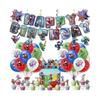 Spidey and His Amazing Friends Party Supplies Decorations Favors,Spidey Happy Birthday Party Supplies Include Banner, Ballon, Cake Topper and Cupcake